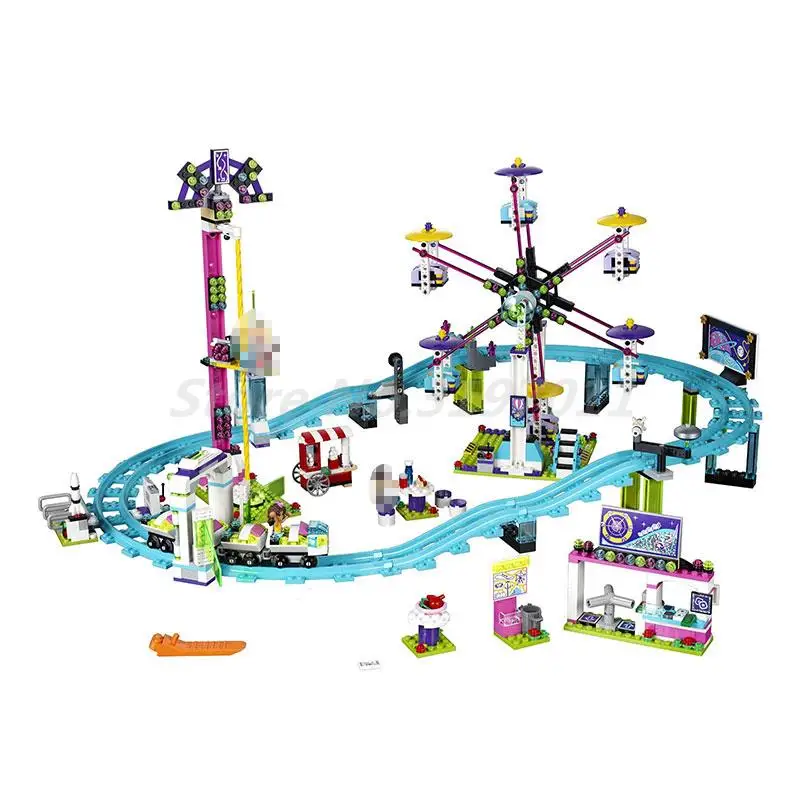 

LEPIN Friends Series 3D Building Blocks 41130 Amusement Park Roller Coast Figure 1124Pcs Bricks Educational Toys For Kids Gifts