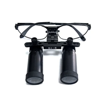 

Binocular Medical Surgical Glasses 6XR Loupe with Metal