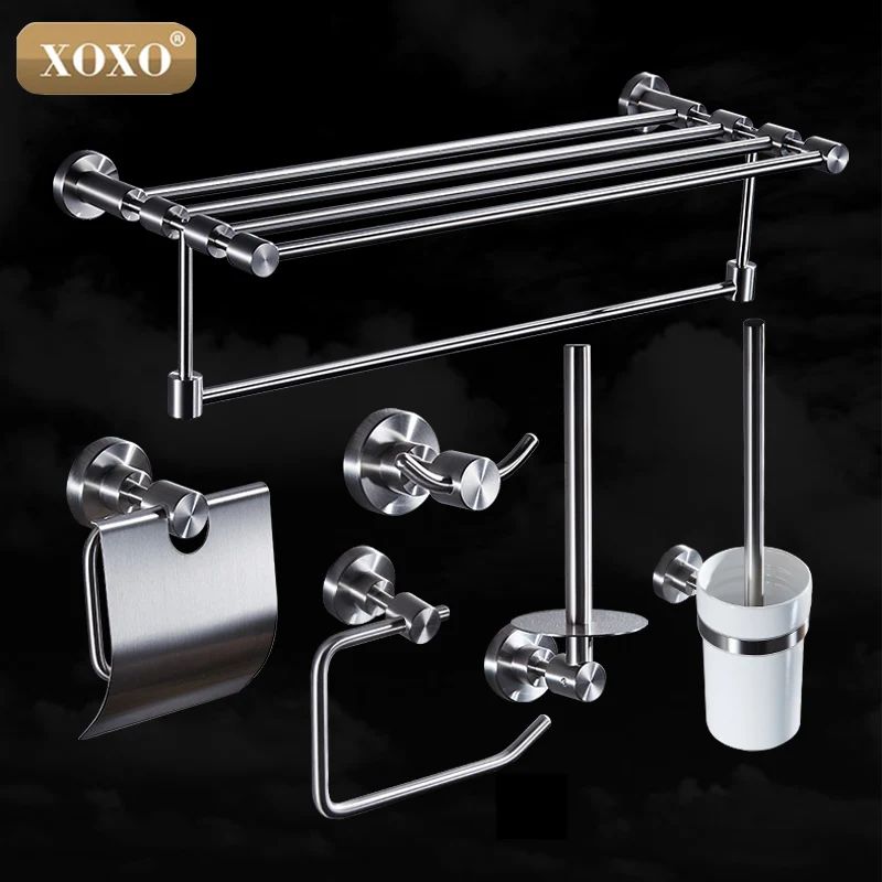 Pаспродажа XOXO304 нержавеющая сталь для ванной серии Европейский современная ванная комната оборудование, держатель для туалетной бумаги для туалетной ...