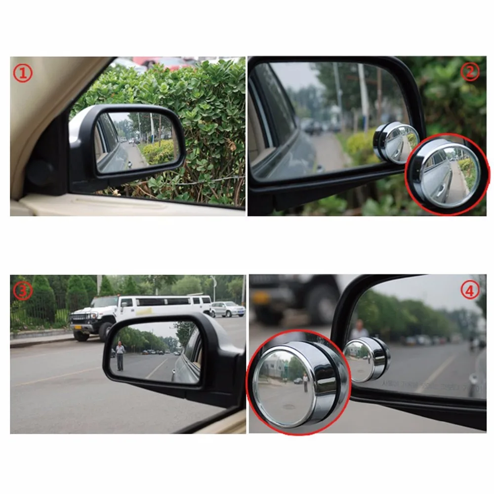 Nosii 2 шт. автомобиля заднего вида 50 мм регулируемый автомобиль внедорожник Грузовик слепое пятно боковое круглое зеркало