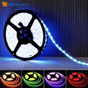 

Lumiparty RGB LED Strip Light Flexible 60 LED Color Changing RGB SMD5050 LED Light Strip with 24-keys IR Music Remote Controller