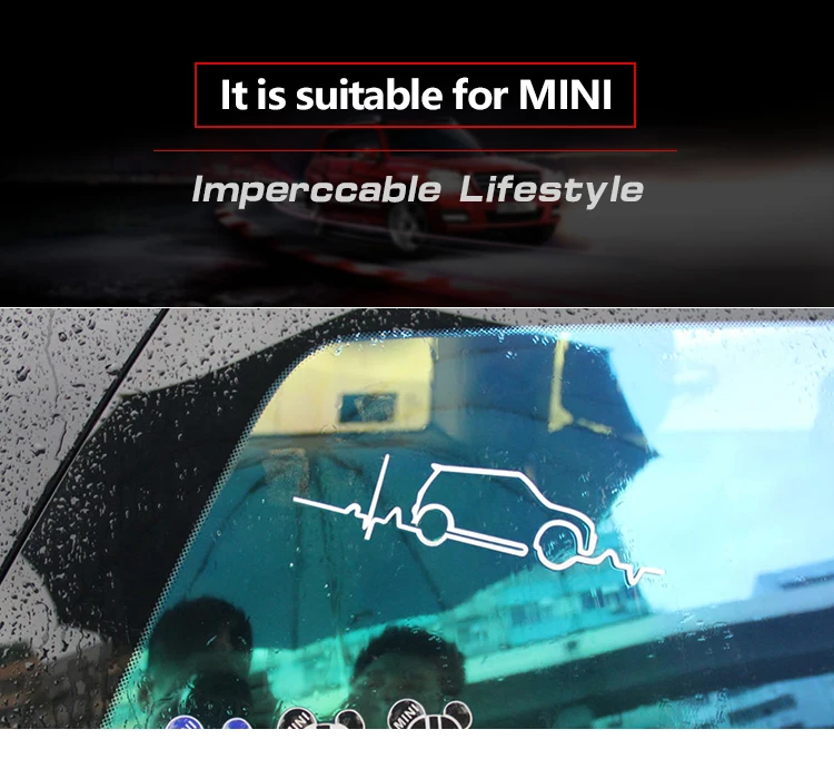 Синий/белый/красный для MINI is in my Blood MINI Cooper body боковое окно Windsheid Trunk tail светоотражающие наклейки для автомобиля