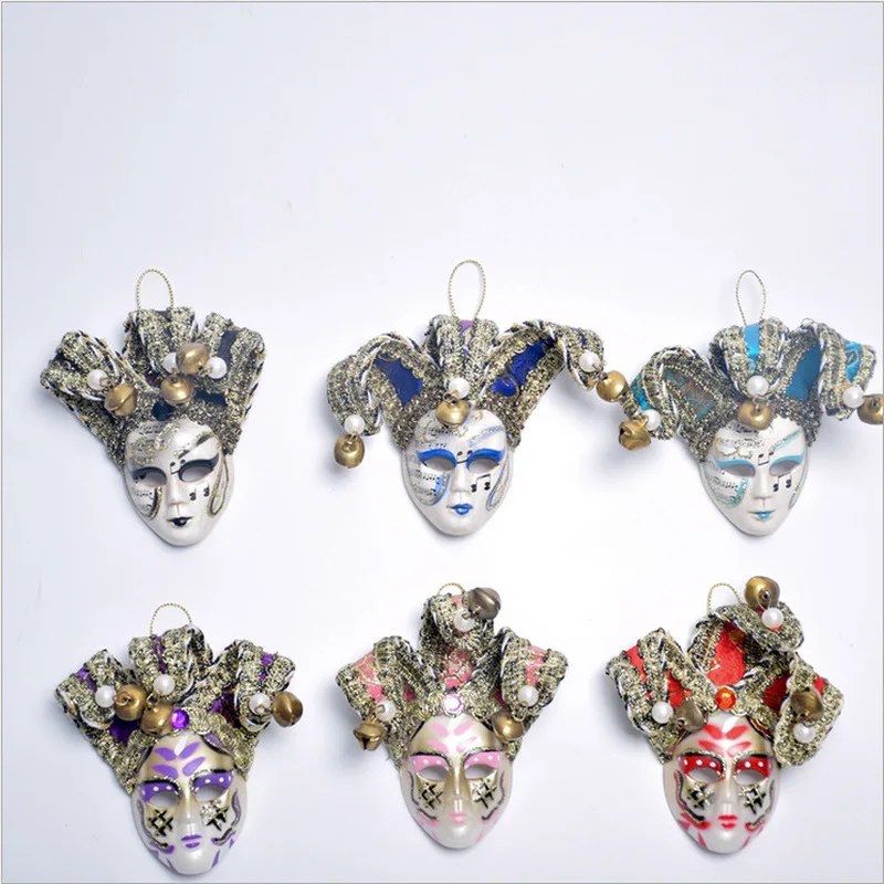 

Venice Craft Mask Fridge Magnets Creative Cartoon Souvenir Refrigerators Magnetic Message Sticker Home Decor Kitchen Accessories