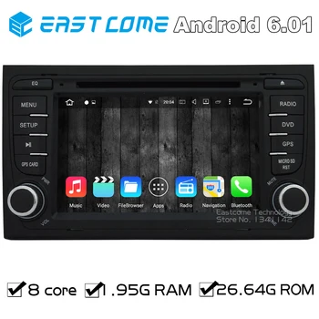 

Octa Core 8 Core Android 6.0 Car DVD Player For AUDI A4 2002 2003 2004 2005 2006 2007 SEAT EXEO 2009 2010 2011 2012 with WiFi