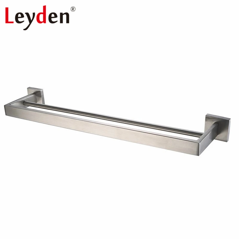 Us 35 18 46 Off Leyden Double Square Towel Bar Wall Mounted 304 Sus Stainless Steel Holder Bath Modern Rail Bathroom Accessories In Us 35 18 46 Off Leyden Double Square Towel Bar Wall Mounted 304 Sus Stainless Steel Holder Bath Modern Rail Bathroom Accessories In