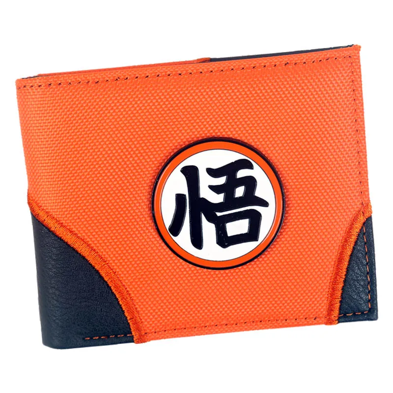 

men wallets Anime dragon ball Z goku wallet for credit cards ID window Zipper coin pocket kids boys