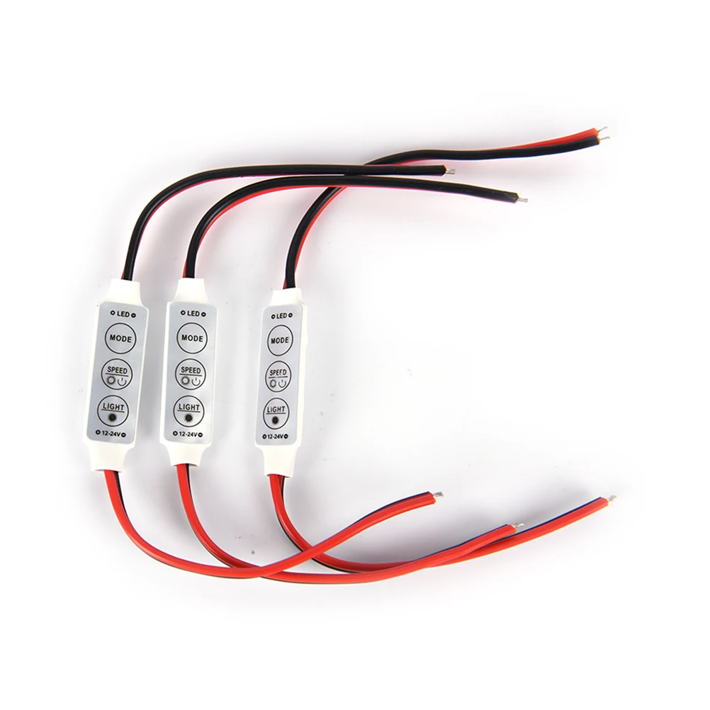 Hot Sale 1pcs DC 12V Mini 3 Keys Single Color LED Controller Brightness