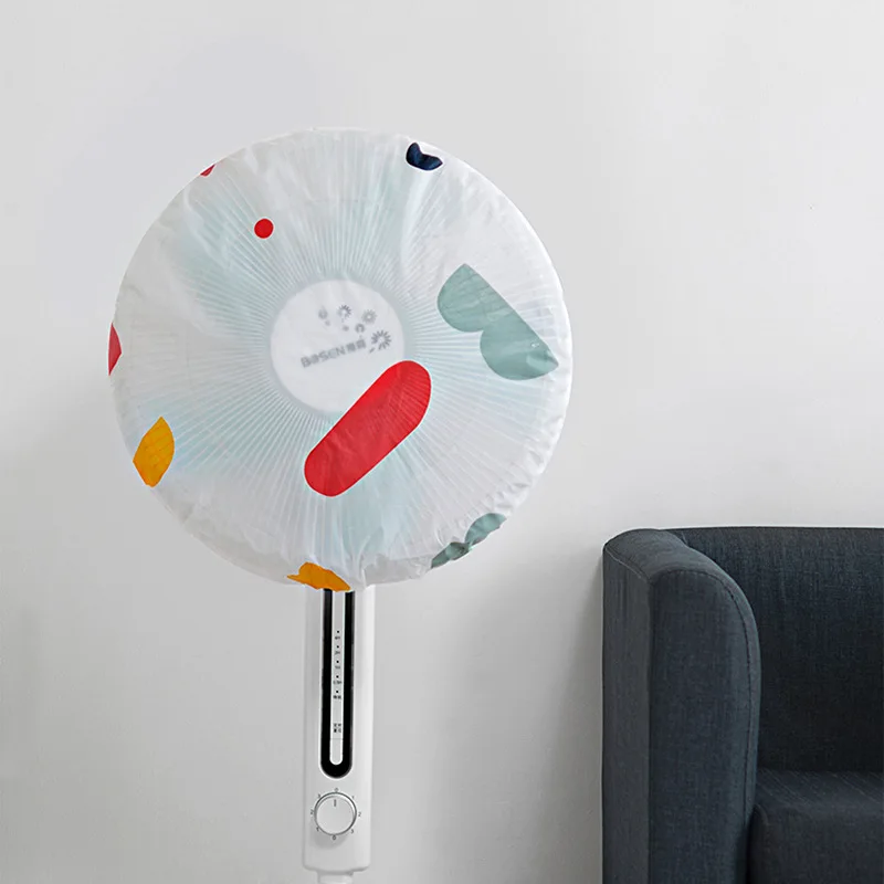 

45cm PEVA Safety Fan Cover Home Stand Electric Fan Dust Cover Protection Fan Cover Storage Bag Organizer Dustproof Accessories