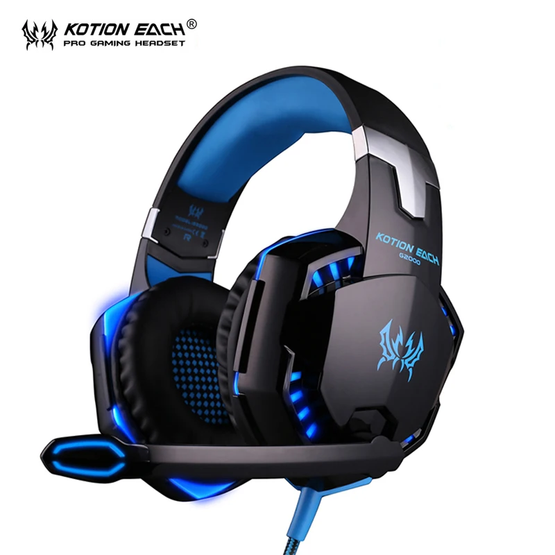 KOTION EACH G2000 наушники для компьютера пк наушник проводные игровые с микрофоном