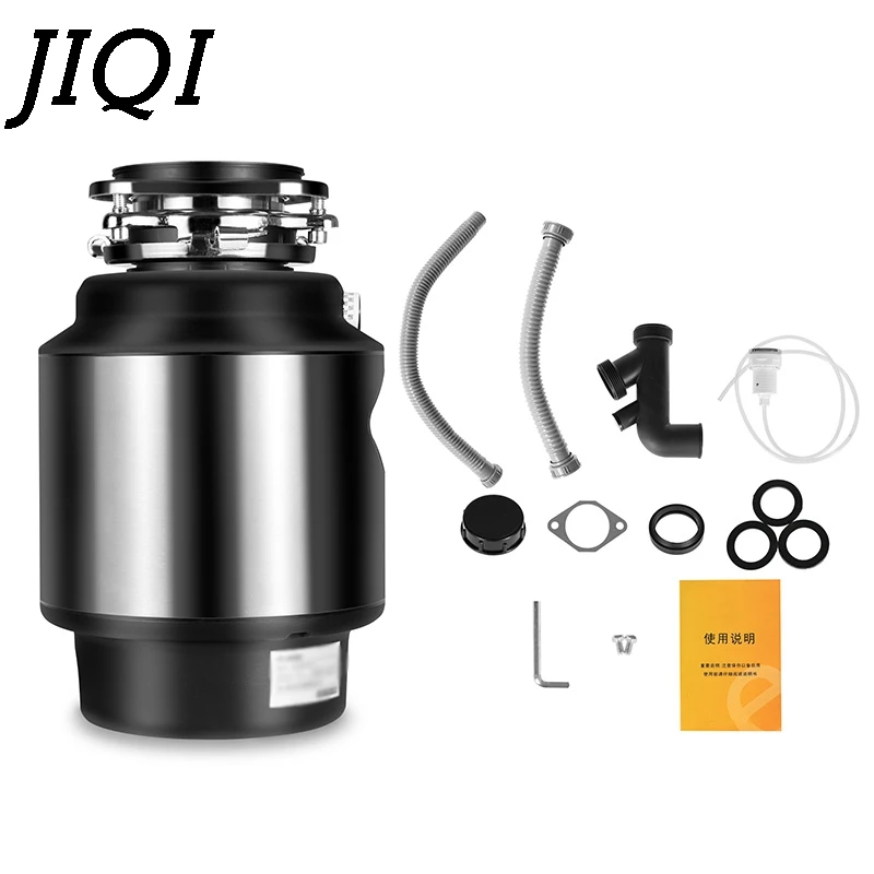 

JIQI Stainless Steel Food Waste Kitchen Disposer Processor Grinder Air switch Garbage Disposal Crusher Kitchen Sink Cleaner EU