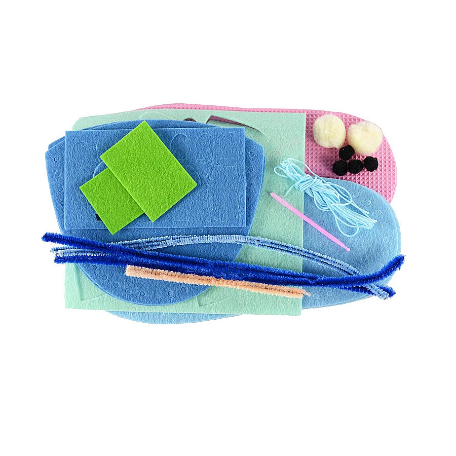 Детские тапочки, набор для шитья, для девочек, для начинающих, мой первый набор для шитья, ручная работа, нетканый материал, обувь, подарки