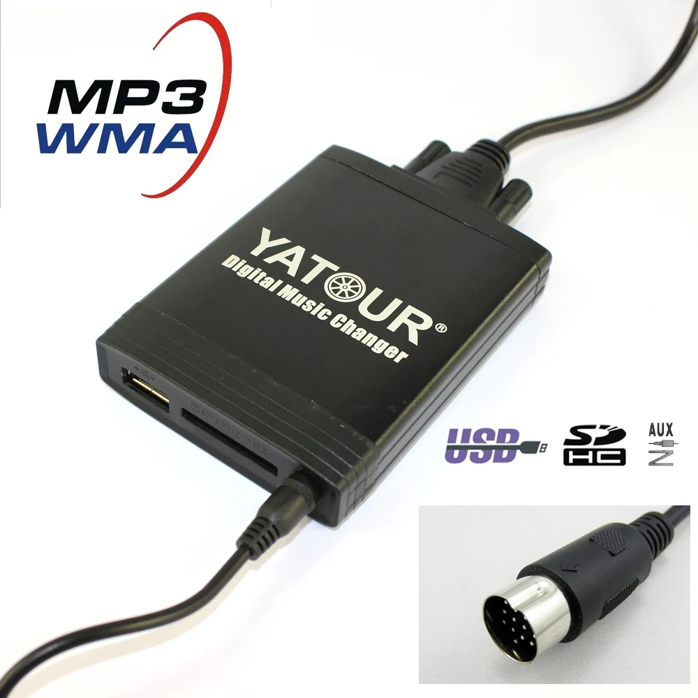 Yatour YT-M06 автомобиль цифровой музыки для смены Hyundai Elantra/Kia Optima 13 pin USB MP3 адаптер SD AUX CD