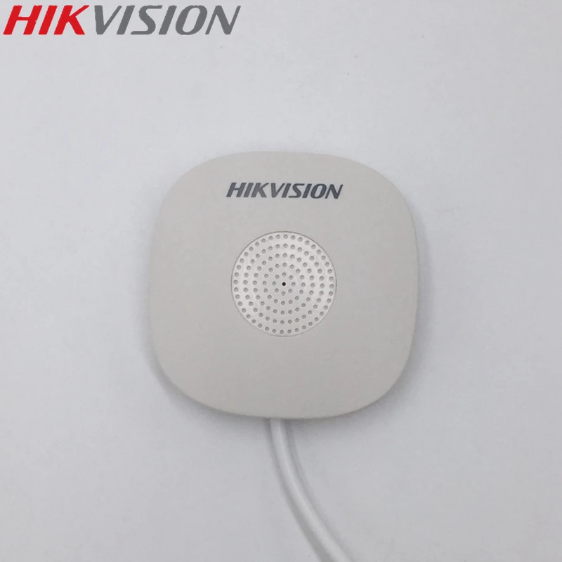 Система видеонаблюдения Hikvision микрофон DS-2FP1020-B для ip-видеонаблюдения Камера DS-2CD3935FWD-IWS DS-2CD2185FWD-IS DS-2CD2155FWD-IS звук Запись