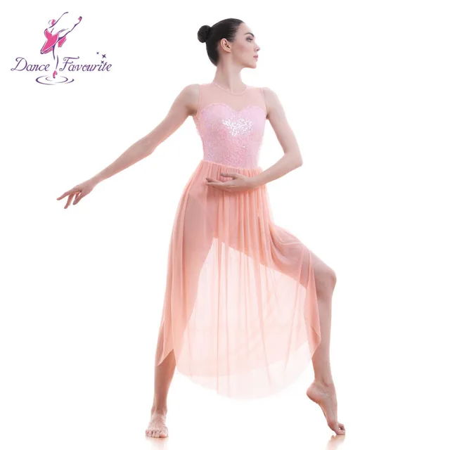 Pink Lyrical dress for stage or performance women Lyrical Ballet dress