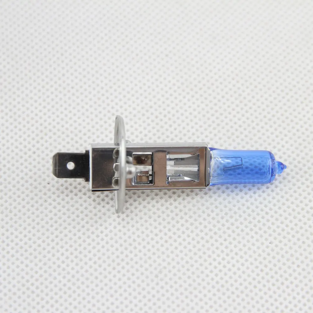 6500K White H1 H7 High beam Low beam 55w 12V Gas Halogen Headlight Bulb Light Lamp with Dark Blue Glass for car Fog Driving lamp 2
