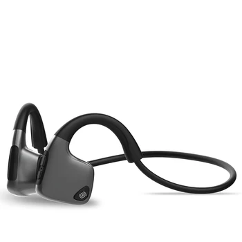 

R9 Bone Conduction Headset Wireless Bluetooth 5.0 Earphones IPX5 Waterproof Neck-strap Stereo Music Headphones Hands-free w/ Mic