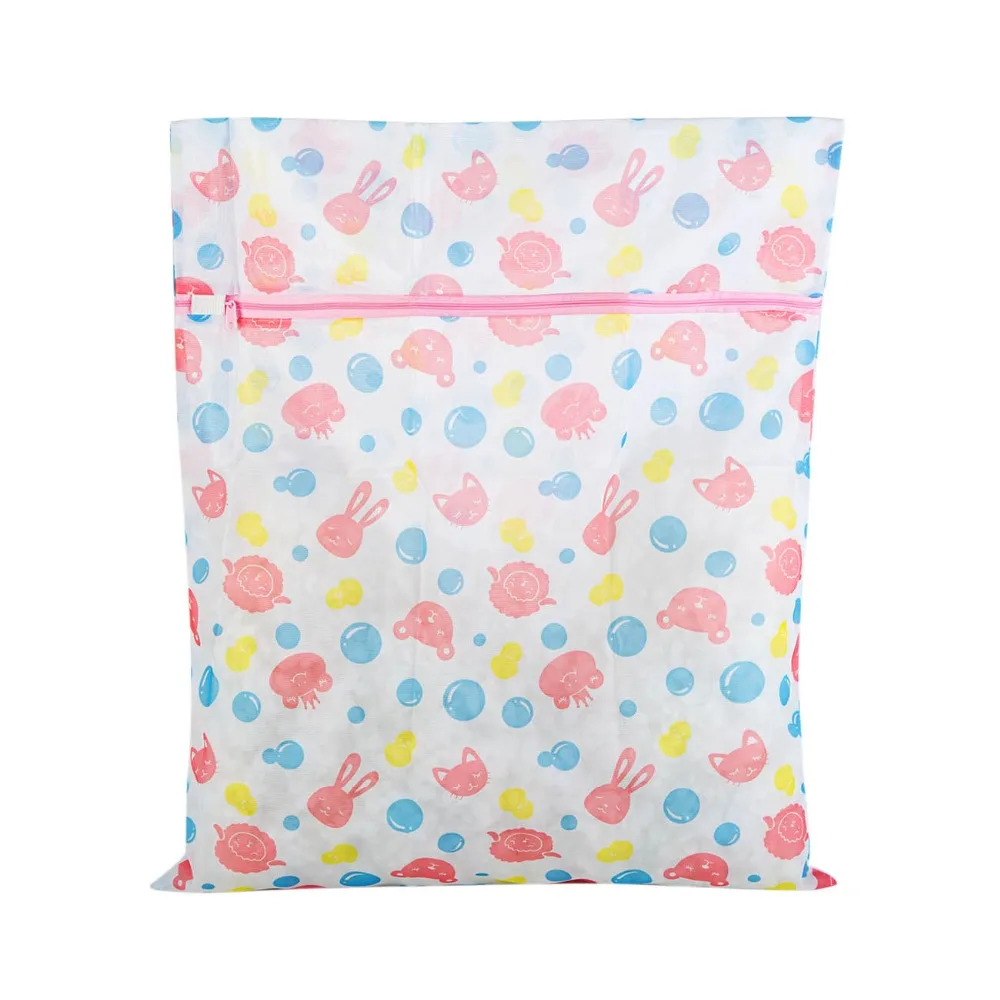 Печатные мешки для стирки для стиральных машин нейлоновая сетчатая корзина для белья для одежды Бюстгальтеры Носки Складная Защитная сумка для белья