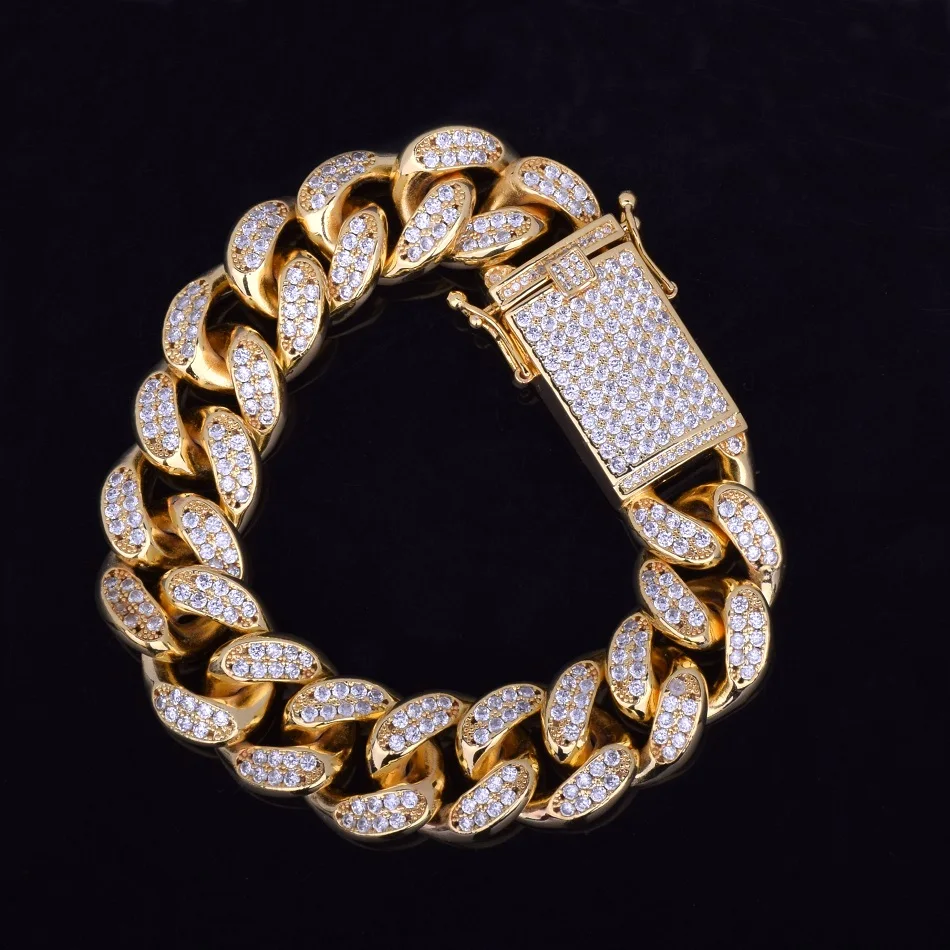 Bubble Letter Cuban Link Bracelet For Men Real Gold Plated Hip Hop Bubble Letter Cuban Link Bracelet For Men Real Gold Plated Hip Hop