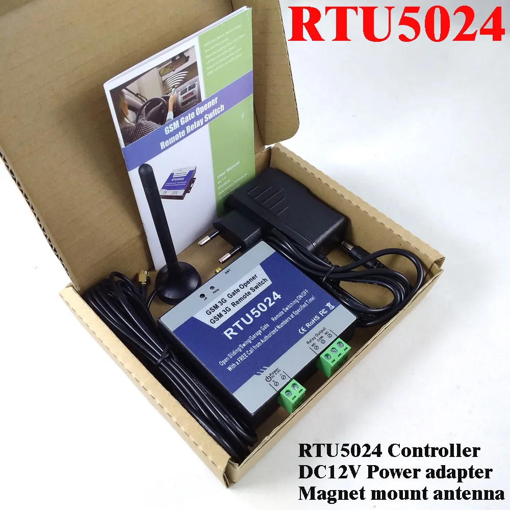 RTU5024 GSM Automatic Swing Sliding Gate Opener Garage door GSM home remote access controller Relay output App support RTU5024 GSM Automatic Swing Sliding Gate Opener Garage door GSM home remote access controller Relay output App support