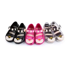Mini melissa filles sandales 2017 été sandales chaussures mini melissa alice au pays des merveilles cheshire cat sandales enfants sandales