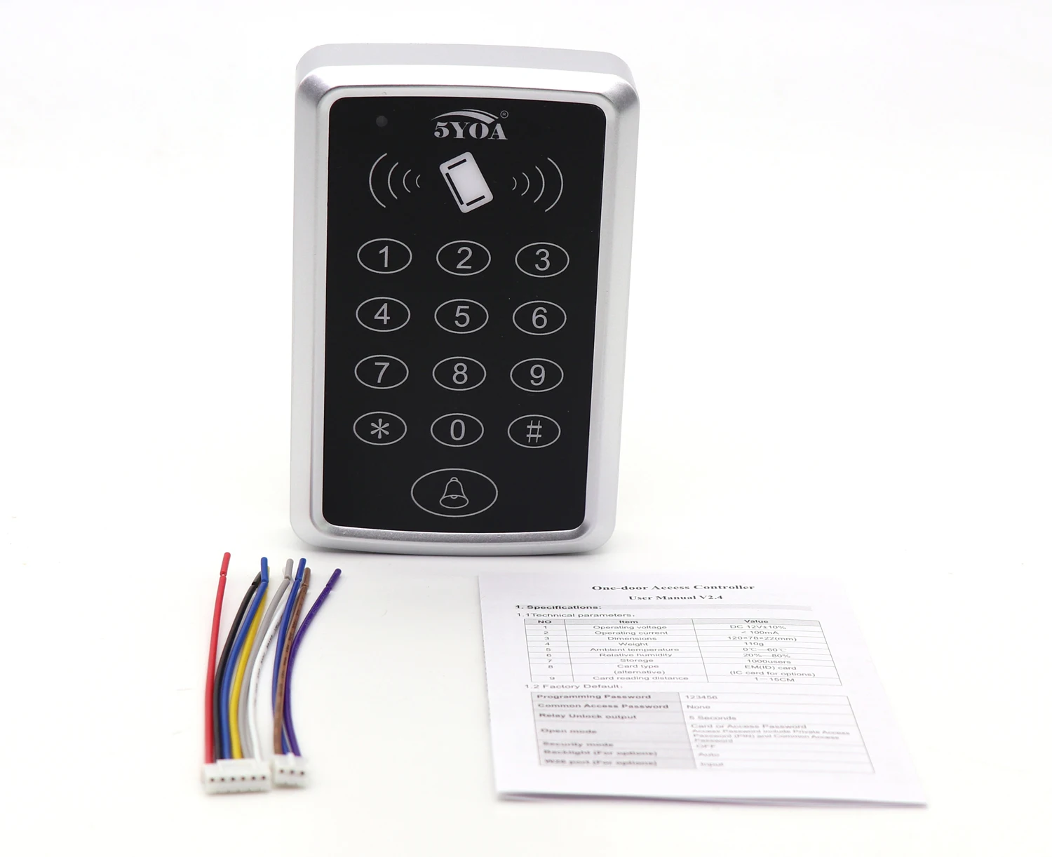 5YOA RFID система контроля доступа устройство машина карты Keytab близость дверной замок тег EM ID Клавиша клавиатуры Fobs управление Лер