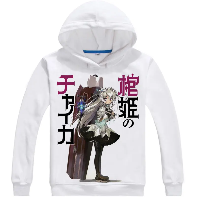 Толстовка Hitsugi no Chaika с капюшоном аниме chaika trabant косплей белые толстовки милые