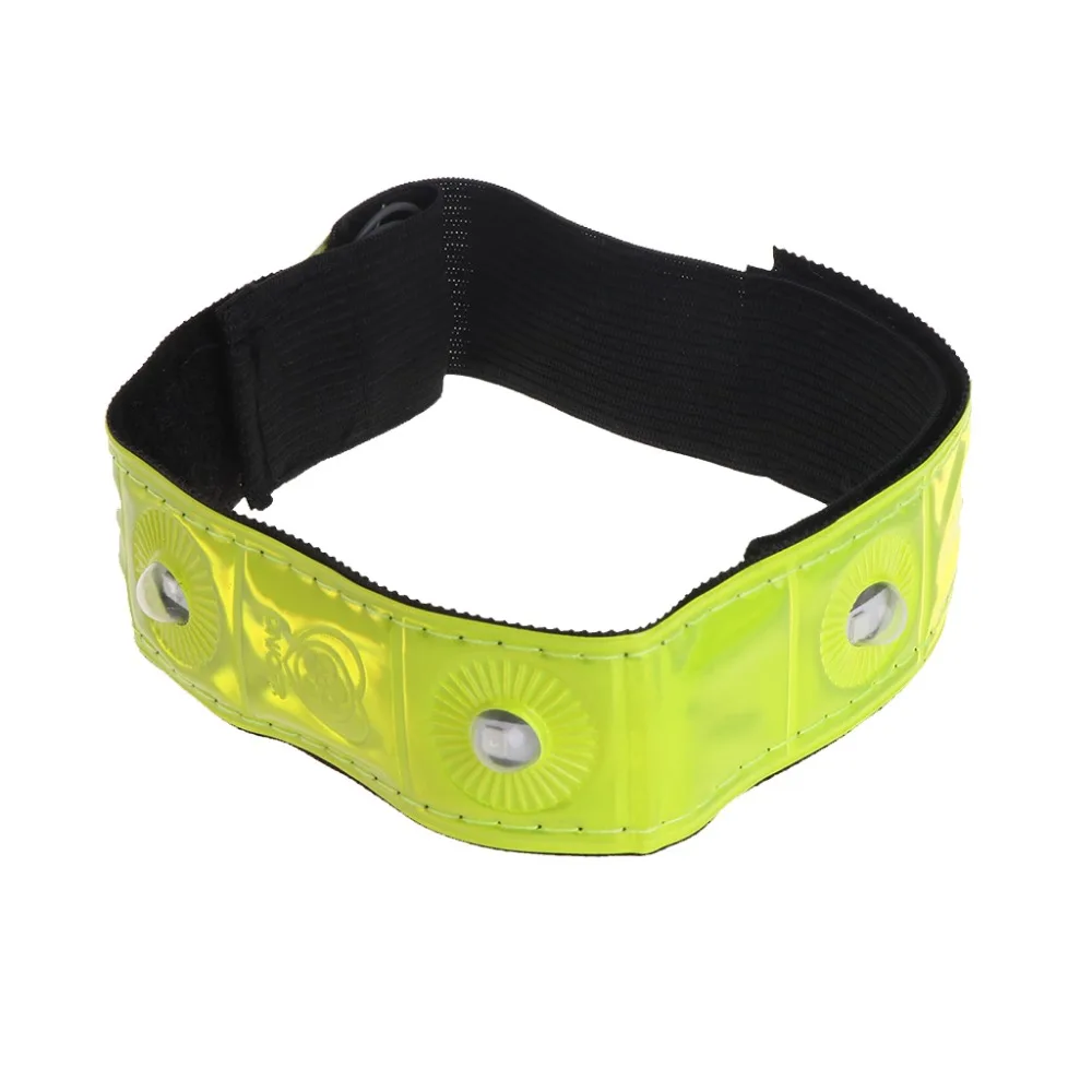 

1 Pc 17g LED Light Cycling Arm Band Reflective Running Outdoors Safety Belt Wrist Straps
