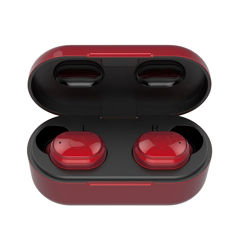 Mixcder T1 Bluetooth Earphone TWS Bluetooth V5.0 Wireless Headphones CVC8.0 Noise Cancelling Sports Headset Handsfree With Mic - Цвет: T1.Red..