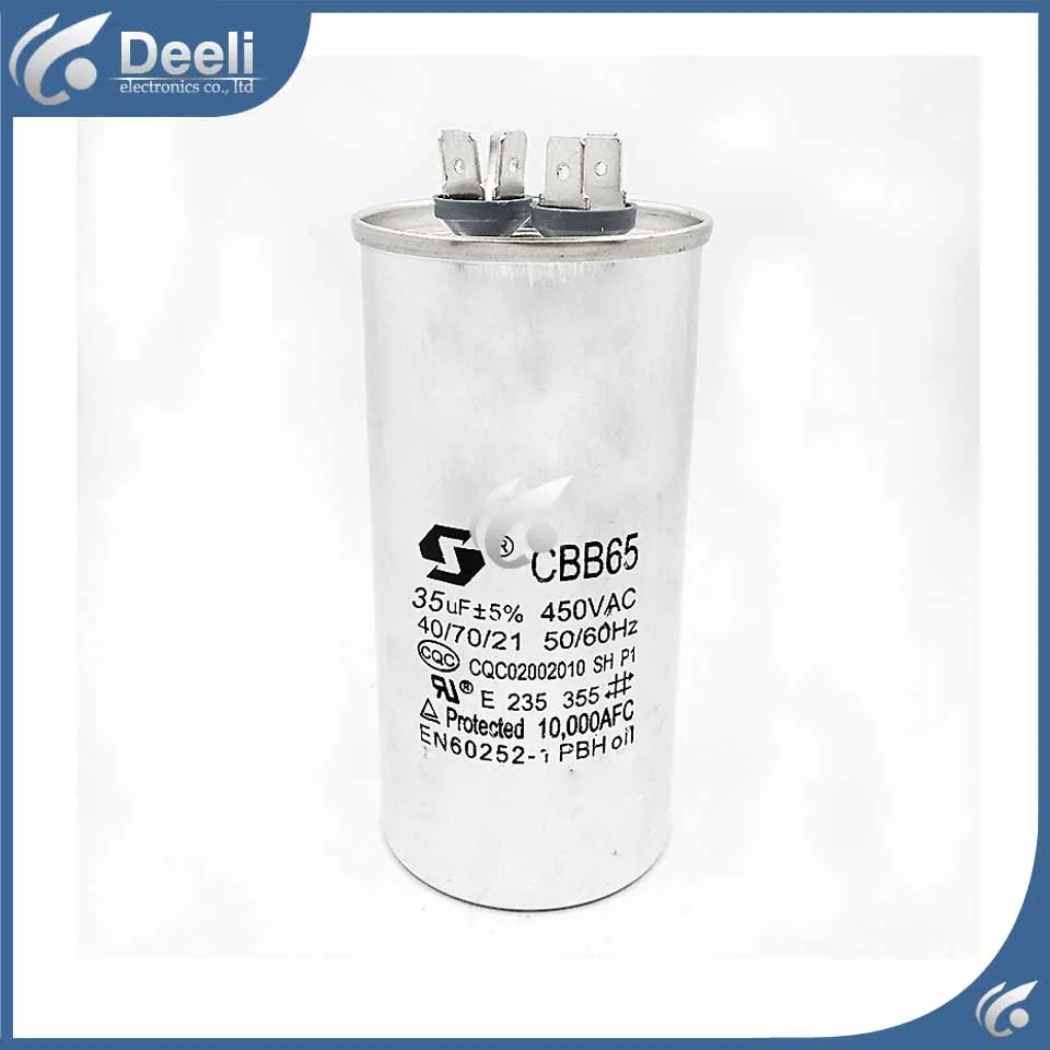 

1pcs new good working CBB65 Air Conditioning Capacitor 35UF 450V compressor start capacitor CBB65A-1