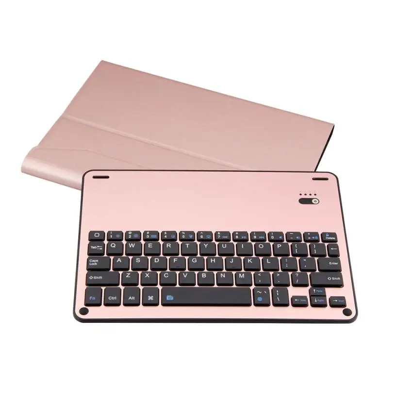 

Aluminum Wireless Bluetooth Keyboard + Leather Case For Apple iPad Pro 10.5 A8