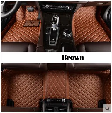 Для LHD Honda CIVIC 10th Sedan пользовательские автомобильные коврики, кожаные коврики, автомобильный Стайлинг, интерьер, авто коврик, чехлы, аксессуары - Color Name: brown