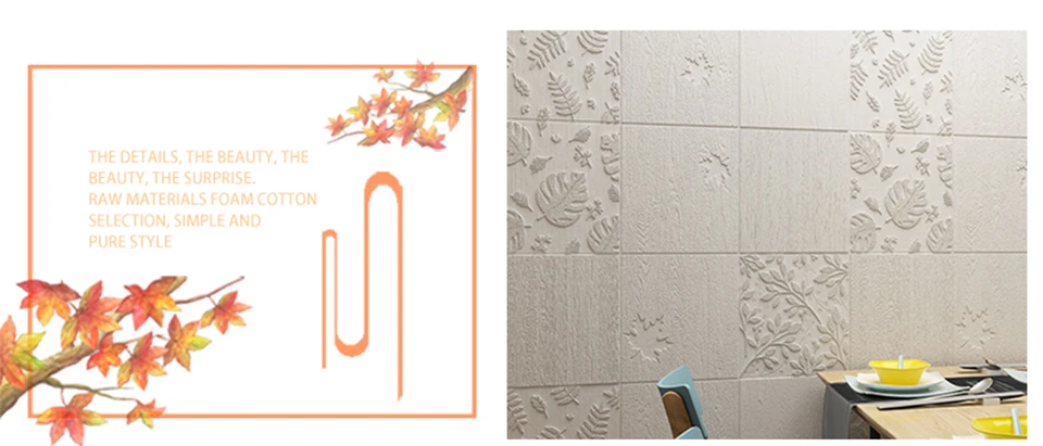 Новое поступление 3D самоклеющаяся настенная бумага для ТВ задний план гостиная творческий кленовые листья контакт бумага стеновое