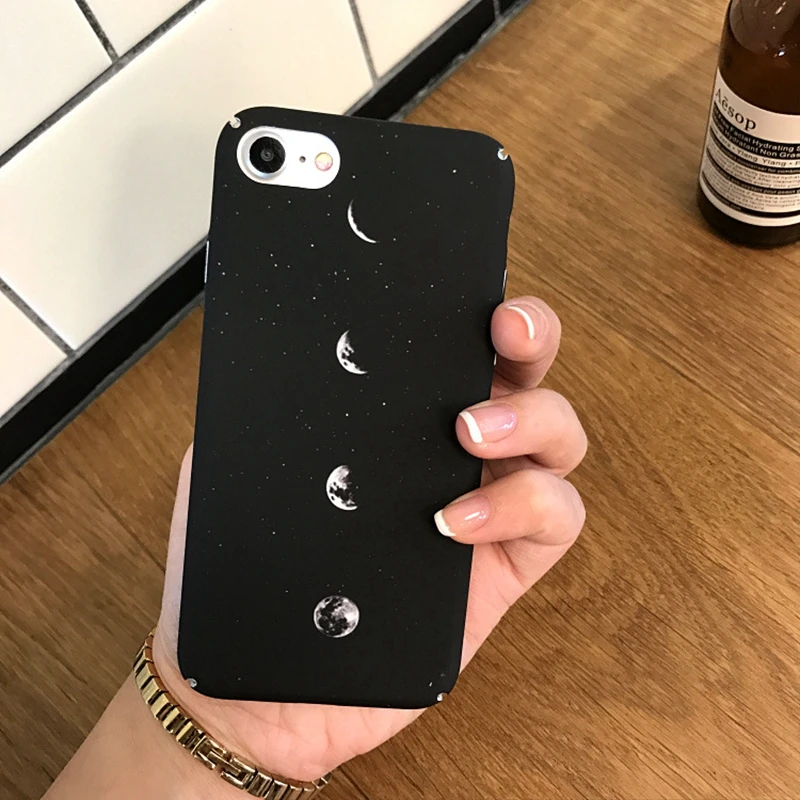 

GerTong Cool Painted Patterned Cover Case For iPhone 8 7 Plus Case Slim Hard PC Cases For iPhone X 10 6 6s Plus Protective Shell