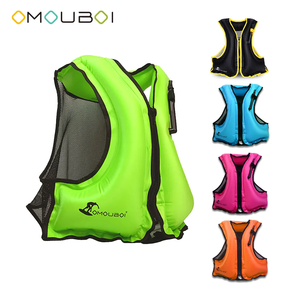 OMOUBOI Water Sport PFDs Buoyancy Life Jacket Inflatable Surfing Rash