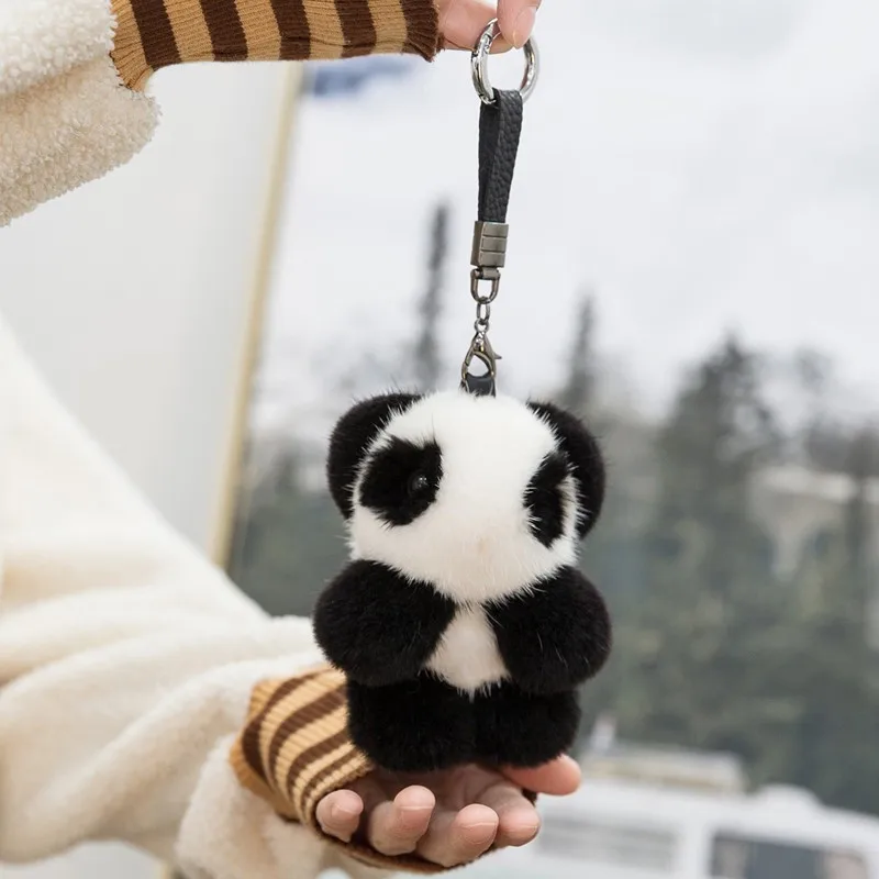 

2018 Fur Bunny Rabbit Keychain Fashion pom pom keychain Fox fu fur keychain Toy Doll rabbit keychain Pendant Bag Car Charm