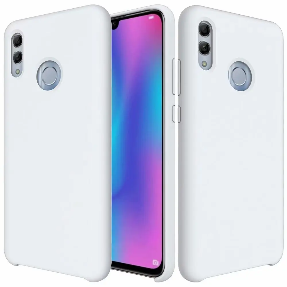 White Оригинальные чехлы Macaron для huawei Honor 7X 8C Honor 9 10 Lite P Smart, матовые Силиконовые чехлы Enjoy 7S 9 S, чехлы для huawei Honor V10 V20 - Цвет: White