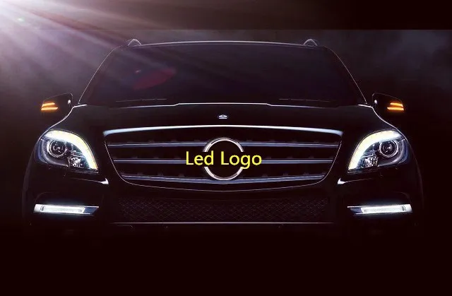 

eOsuns Car Styling LED Star Light DRL for Mercedes Benz E260L FRONT GRILLE LED LOGO Daytime Running light