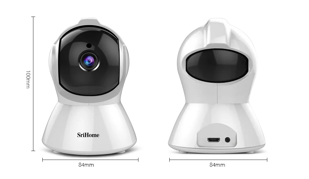 SriHome SH025 1080P AI автоматическое отслеживание Беспроводная внутренняя ip-камера ИК ночного видения умная камера слежения за движением