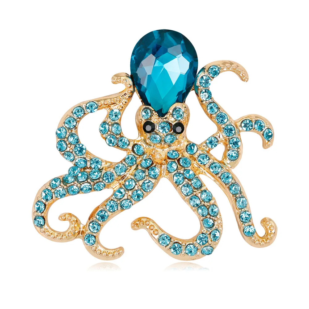 

50PCS metal napkin ring alloy crystal octopus napkin buckle cloth ring creative table jewelrying towel ring