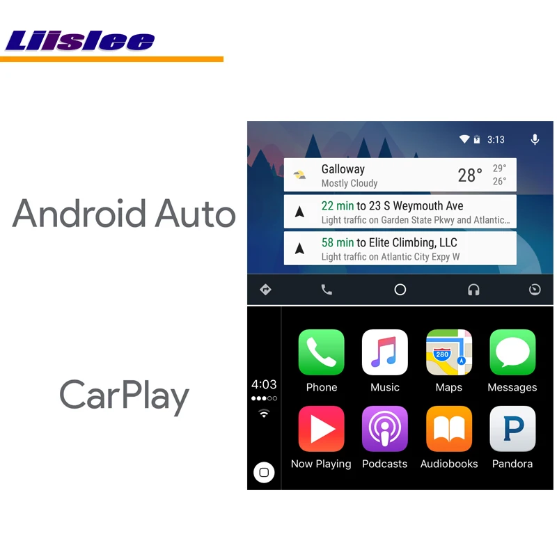 Liislee Android автомагнитолы в режиме реального времени для Apple iOS USB CarPlay iPhone Android Авто gps Navi навигационная система