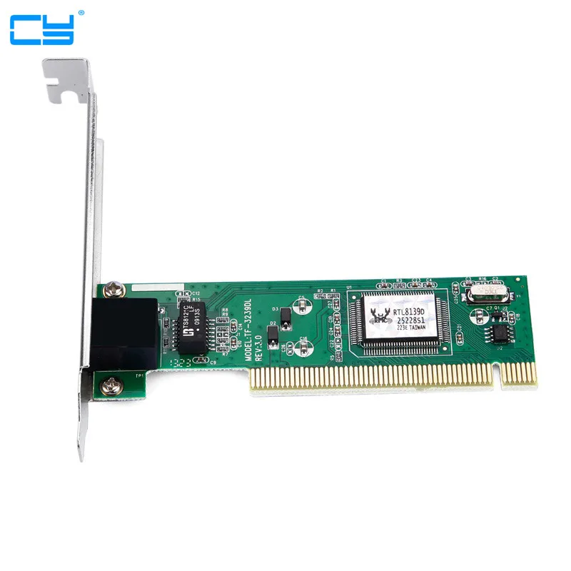 internal PCI network card 8139D desktop lan card with led no driving