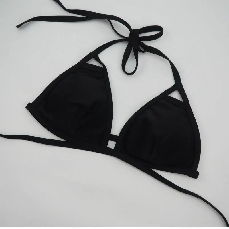 CINOON Woman Summer Style Solid Bandage Bra Set Two-piece Suits Push Up sexy bra Retro Halter underwear women lingerie CINOON Woman Summer Style Solid Bandage Bra Set Two-piece Suits Push Up sexy bra Retro Halter underwear women lingerie