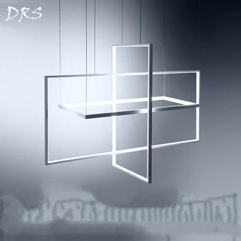 

Creative Art Geometric Line Chandelier Lighting Modern Simple for Living Room Bedroom Hanglamp Nordic Individual Loft Decor Line