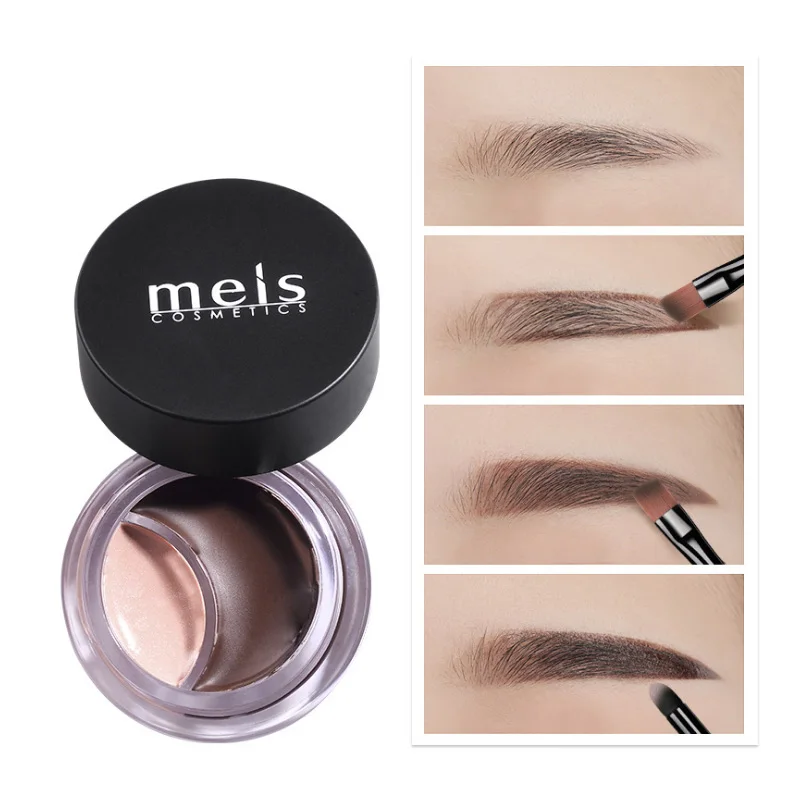 

MEIS Brand Quick drying waterproof sweatproof Eyebrow-dyeing Cream Coffee Khaki Two color Lasting Eyebrow dyeing