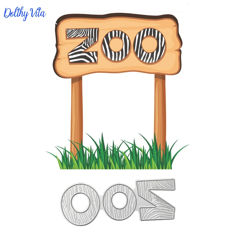 

Alphabet Cutting Die Words ZOO Metal Cutting Dies 2018 new Letter Craft Dies for DIY Scrapbooking Paper Card making supplies