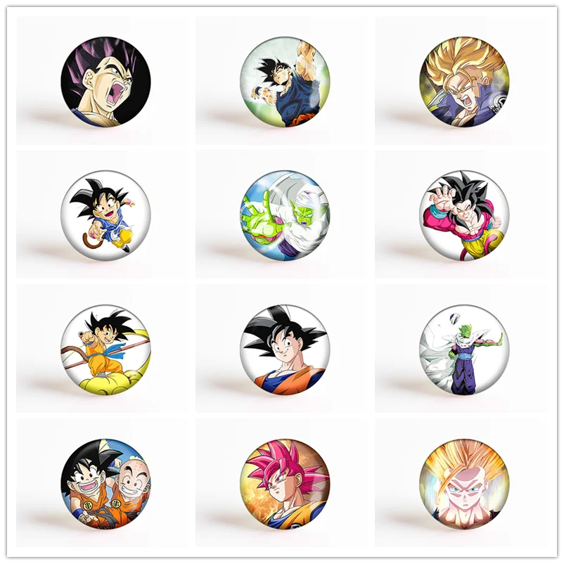 

Dragon Ball Vegeta Majin Super Saiyan Goku Gohan Trunks Piccolo Star Anime DIY Galss Cabochon Pendant Jewelry Accessories