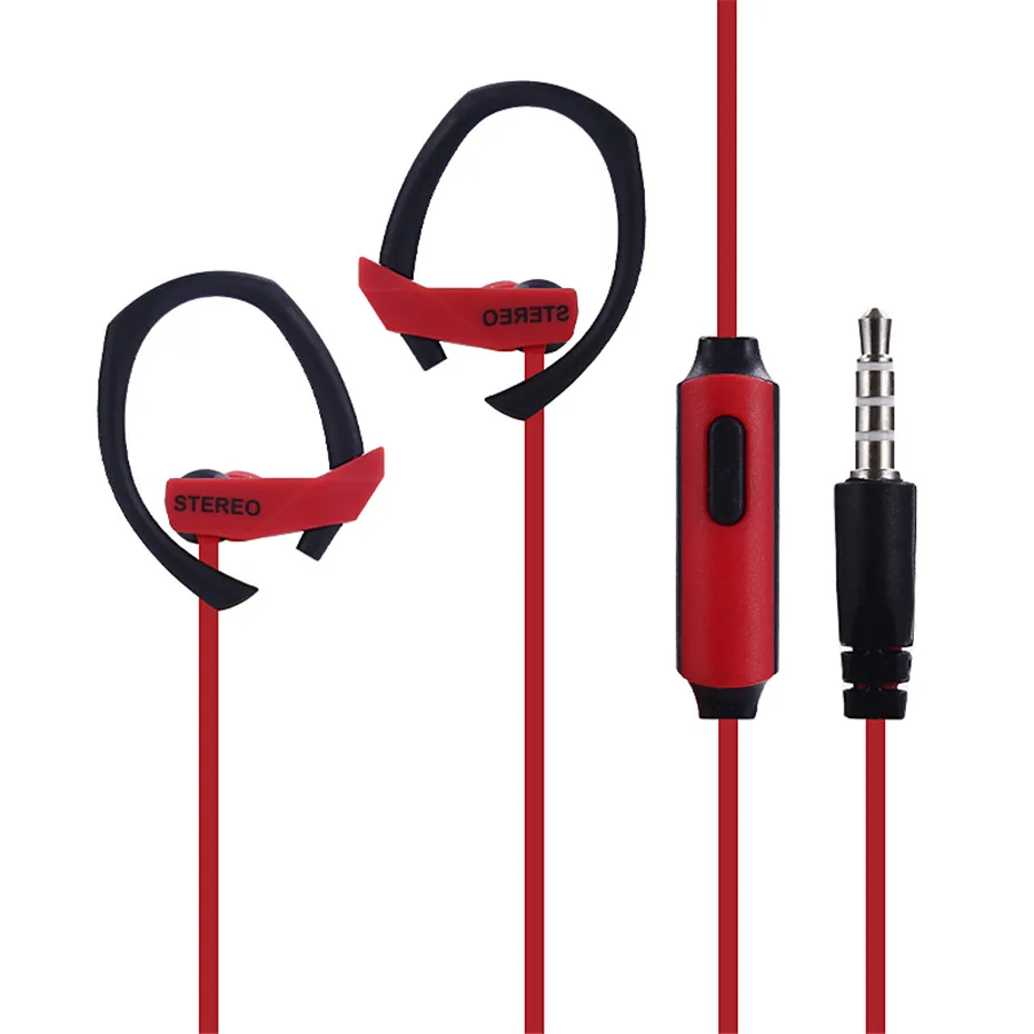 Mambaman ME29 Stereo Earphones Running Sports Earhook 3.5mm Earpieces Headset with Mic for Xiaomi Phone Samsung iPhone Huawei (2)