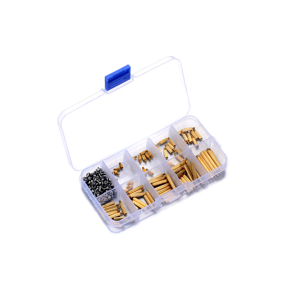 Wholesale 270Pcs/Set Brass M2 Screws &amp Nuts Set Spacer Standoffs Assortment For DIY Electronics Fastening Tools with Case |