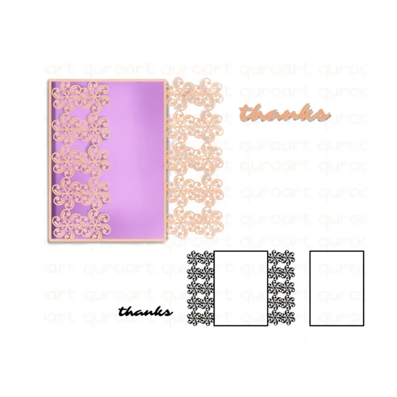 

Naifumodo Cuts Dies Envelope Frame Lace Border Metal Cutting for DIY Scrapbooking Craft Card Embossing Die Cut New Template