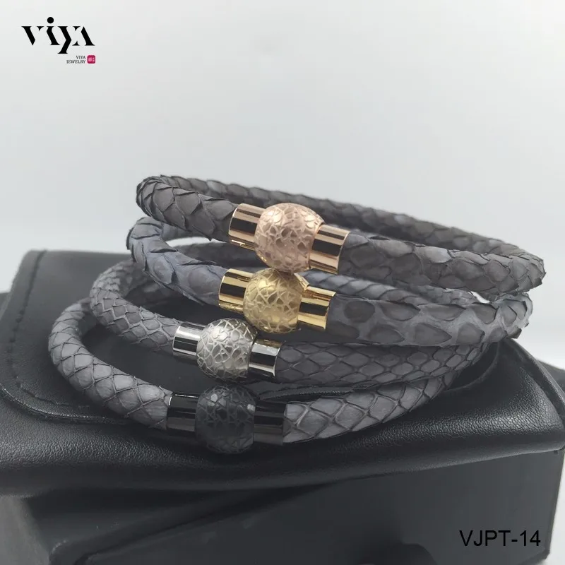 grey python leather bracelet (14)